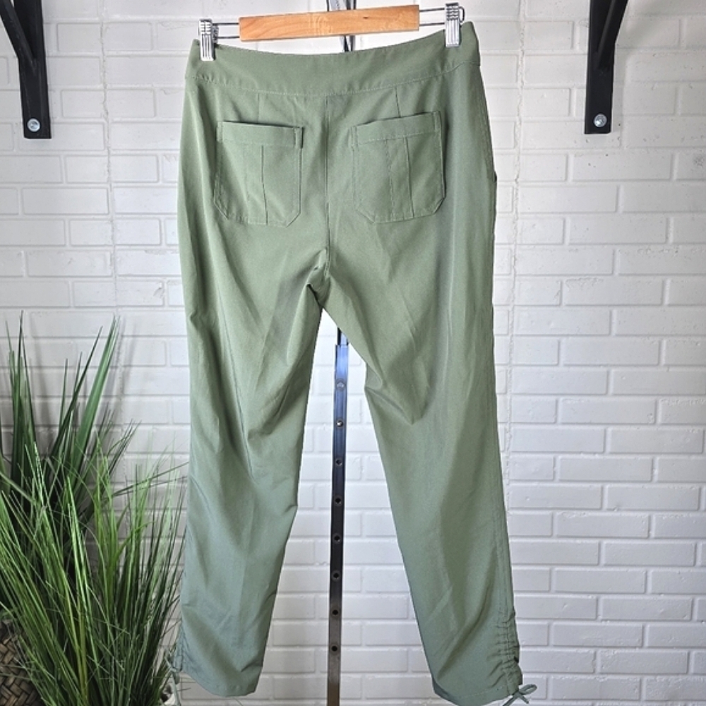 CL🚨 Sunday Green Jogger Pants Size 2 Ruched Hem - Picture 6 of 13